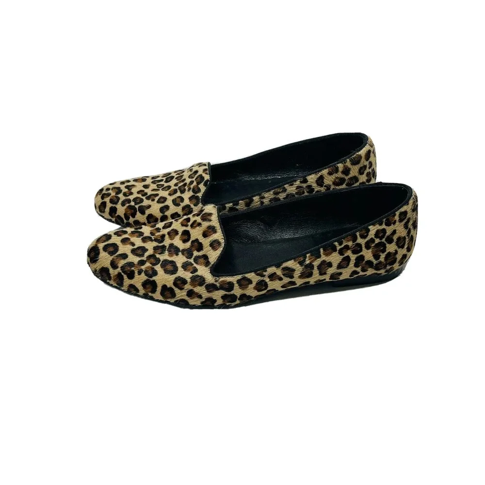 KG Kurt Geiger leopard print calf hair loafer Made In Spain Size 9 Eu 40 Shoes
